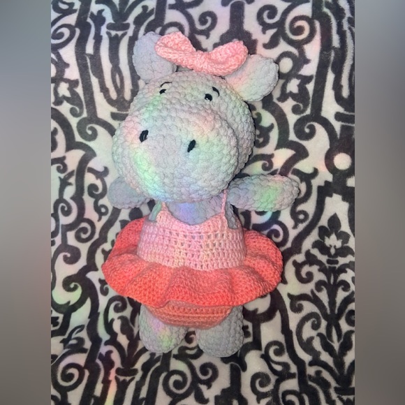 Handmade crochet ballerina hipo